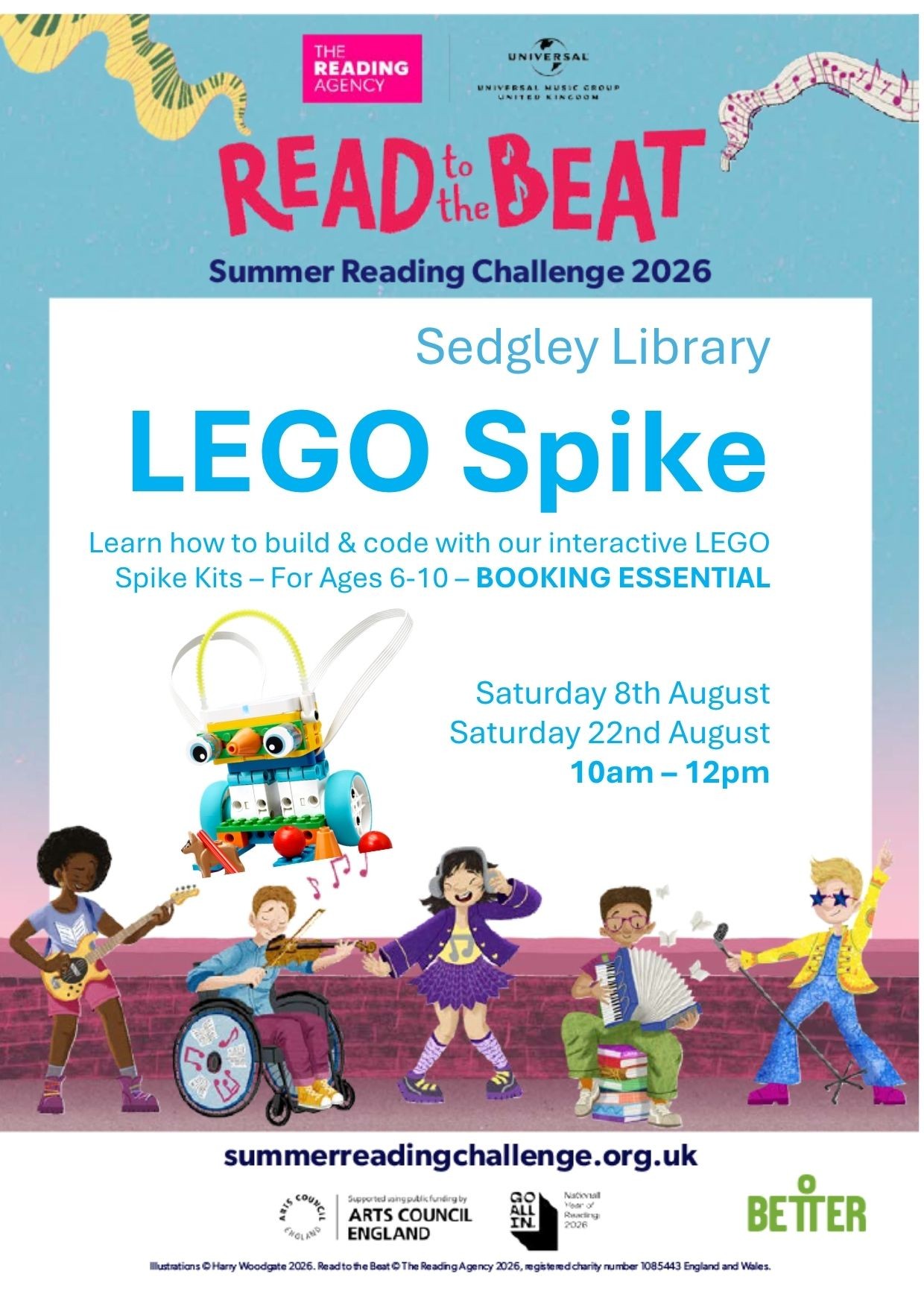 Sedgley Library - Summer Reading Challenge: Lego Spike